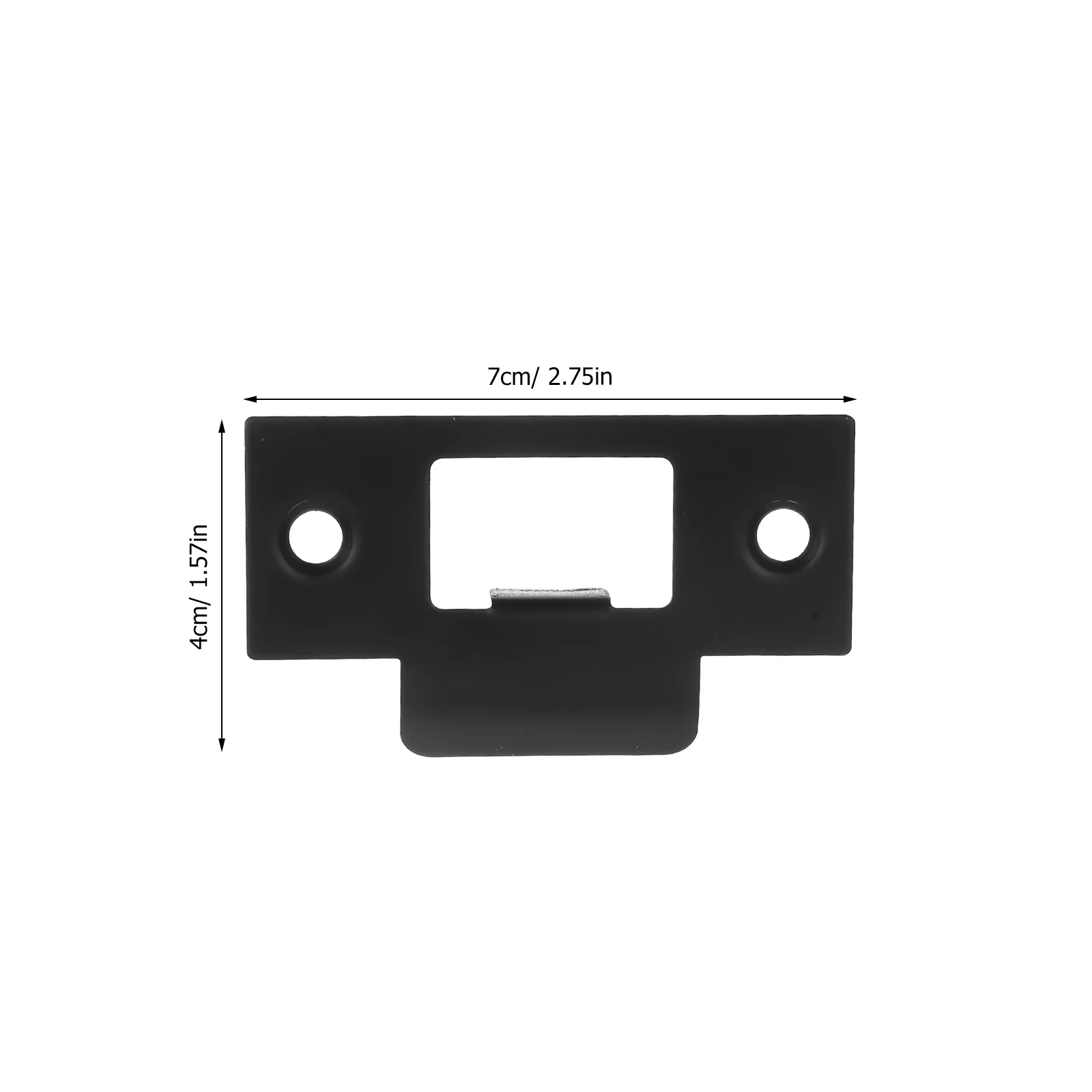 Kit de refuerzo de cerradura de puerta de acero inoxidable, placa de sujeción en forma de T para puertas interiores, dormitorio, baño, estudio, protector de pestillo de puerta, 4 Uds.