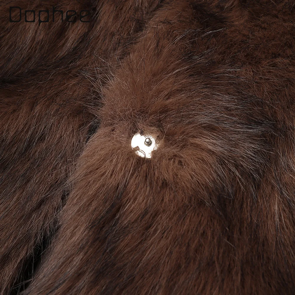 European and American Trendy Personality Versatile Short Fur Coat Women Winter Vintage High-end Thickened Warm Plush Jacket Top