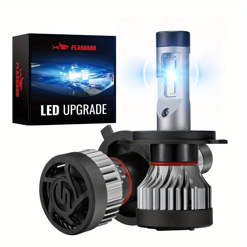 

X2 H4/9003/HB2 100W 6500K 18000LM White IP67 LED Headlight Bulbs 2Pcs