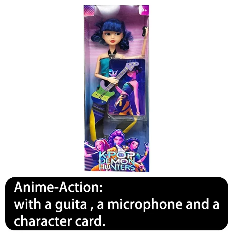 2025, chasseurs de démons K-POP de 11.5 pouces, action animée de forme exquise avec chanson à thème Rumi Zoey Mira, cadeaux d'anniversaire pour filles