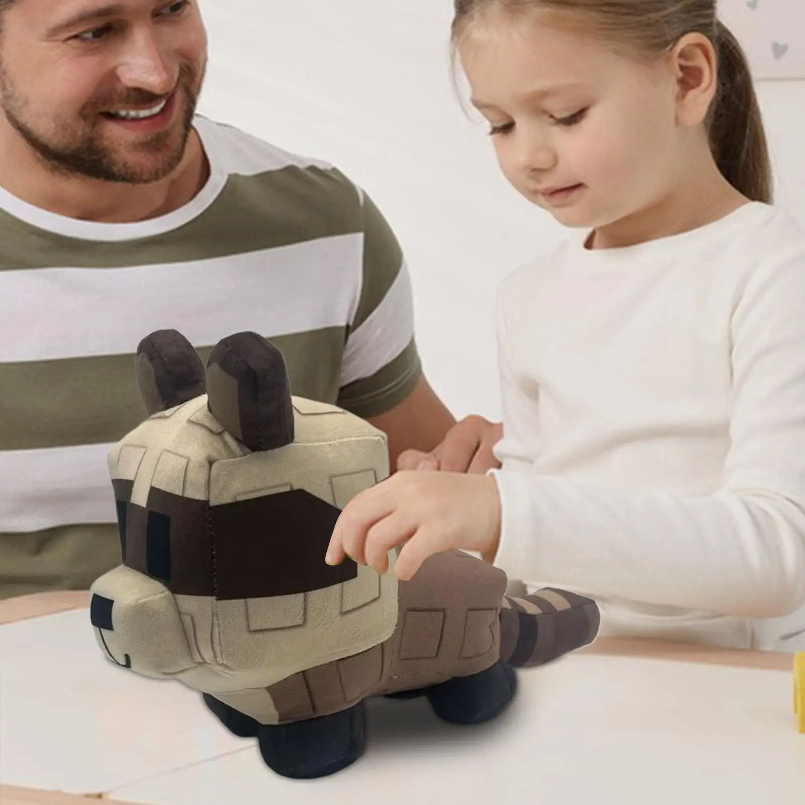 زراعة حديقة ألعاب من نسيج مخملي جميل الراكون لطيف لينة الحيوانات المحشوة دمية وسادة للفتيات الأطفال أطفال هدية عيد ميلاد الطفل