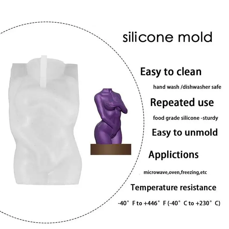 Kerzen form 3d nackte schüchterne Frauen Männer Körperform Form Körper kunst weibliche männliche Formen für DIY Home Craft machen Schreibtisch Dekor