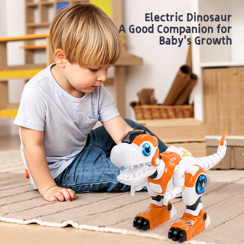 67CM Large Electric Simulation Spray Walking Remote Control Dinosaur Programmable Touch-sense Music Song Robot RC Dinosaur Robot
