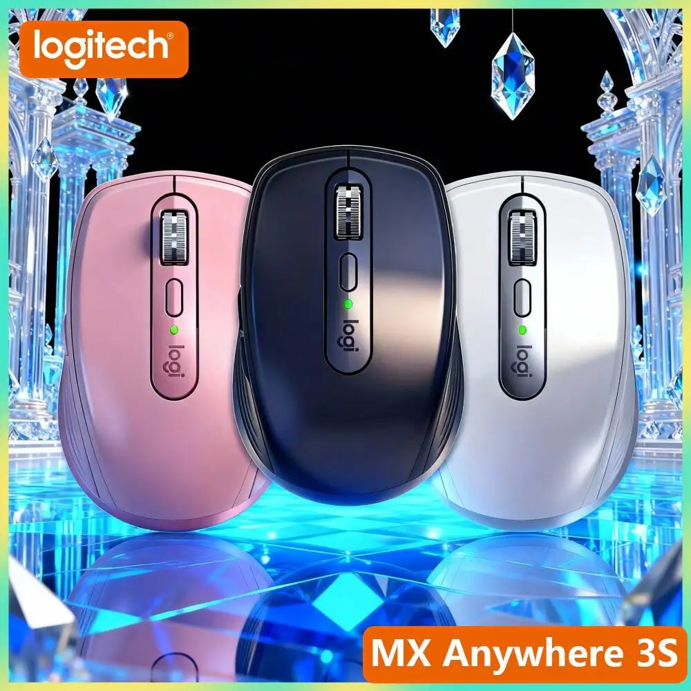 High-Precision MX Anywhere 3S - 8K DPI, 3-Device Bluetooth, Silent Click, Ideal for Perfume Fair Signing & On-site Work