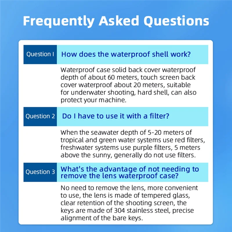 B92B-40M Waterproof Camera Protective Housing Case Underwater Diving Protective Shell For Insta 360 Go 3 GO3S Action Camera