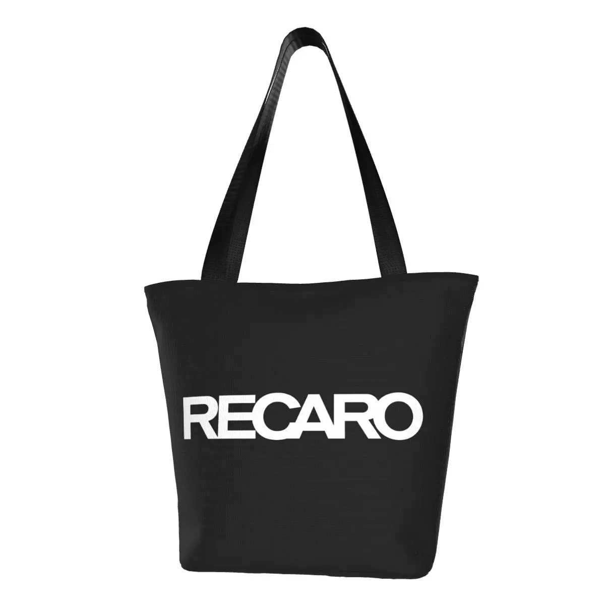 Fashion Printing Recaros Logo Shopping Tote Bags Durable Canvas Shopper Shoulder Handbag