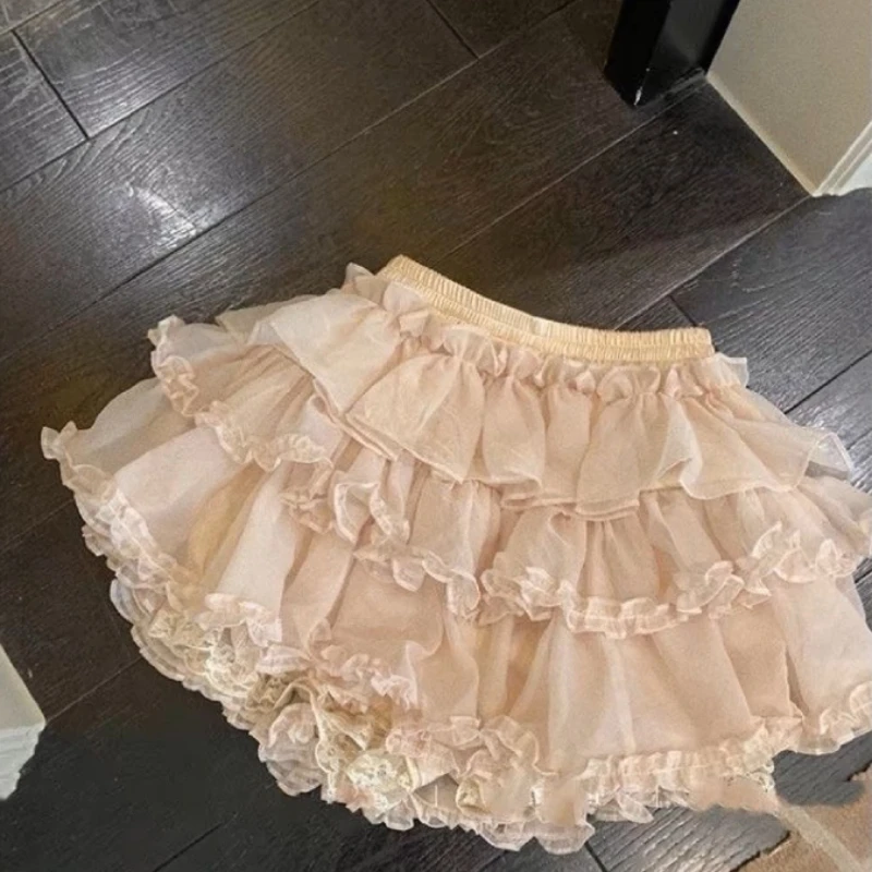 

2026 New Summer Hot Selling Ballet Style Slim Fit Lace Sweet Half Skirt for Women