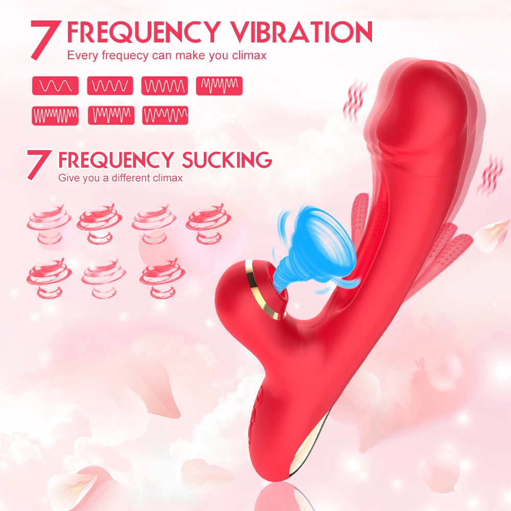 LICKLIP Finger Patting Vibrator Powerful Clitoral Sucking G Spot Anal Vaginal Stimulator Dildo Vibrator Female Masturbator