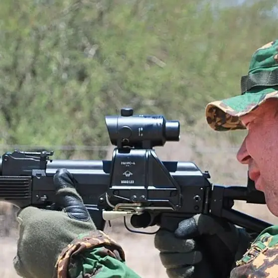 منظار بندقية SVD 1x20 للصيد - شبيهة سهم، حامل جانبي سكة AK Vepr - عيار 7.62 إلخ #5