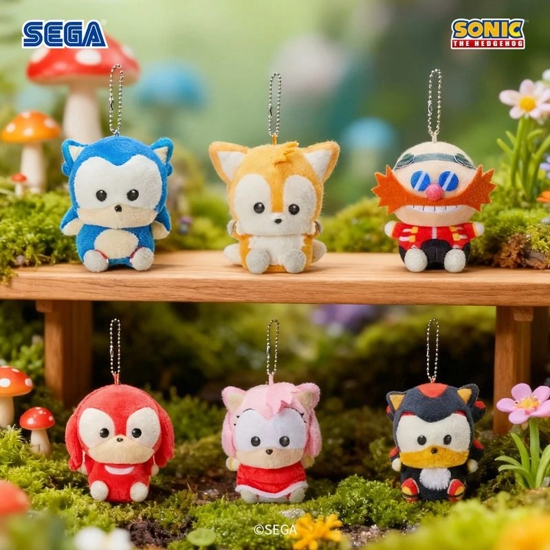 SEGA Prize Sonic The Hedgehog Tails Mini Plush Keychain Cooro Series Soft Stuffed Animal Bag Pendant Anime Game Fans Collectible - view 2