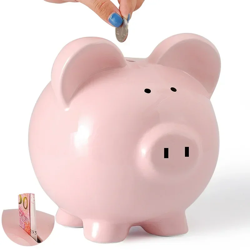 6-inch Money Box for Childrens Ceramic Savings Jar Piggy Bank