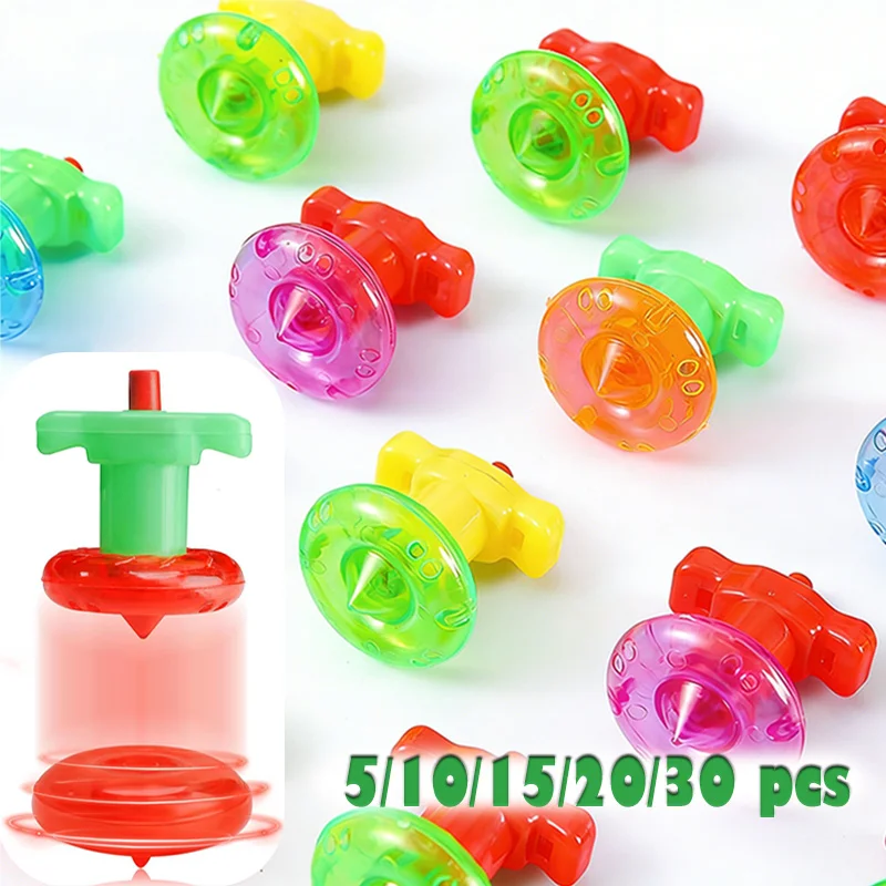 5-30pcs Mini Torsion Speed Gyro Spinning Toys Fidget Tops for Kids Boys Girls Birthday Party Favor Classroom Gifts Bags Stuffer