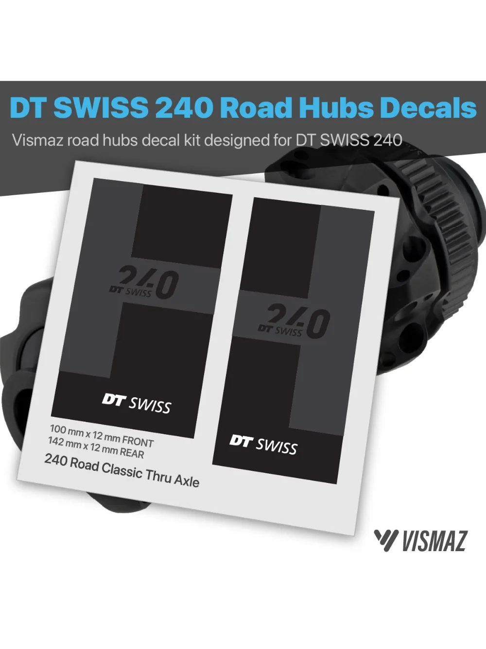 AliExpress NONE Vismaz DT 240 Road Bike Hub Decal Kit for Road Bike Bicycle Sticker Decorative Waterproof Cycle Accessories