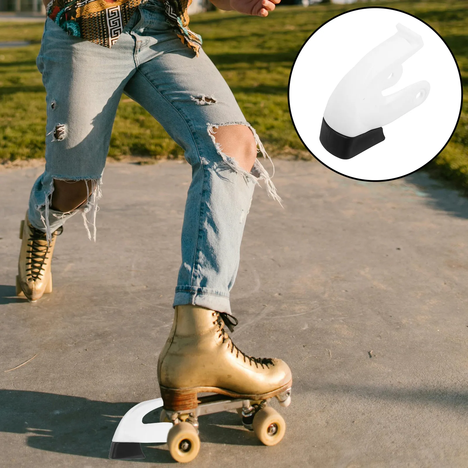 Inline Skate Brake Replacement – Universal Quick-Response Rubber Stopper with Shock Absorption