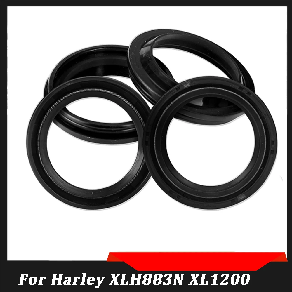 

Oil Seal Dust Cover Front Fork For Harley XLH883 XL1200 XLH1100 FXDL1340 1450 Sportster Dyna Super Glide Sport Showa FAT BOY
