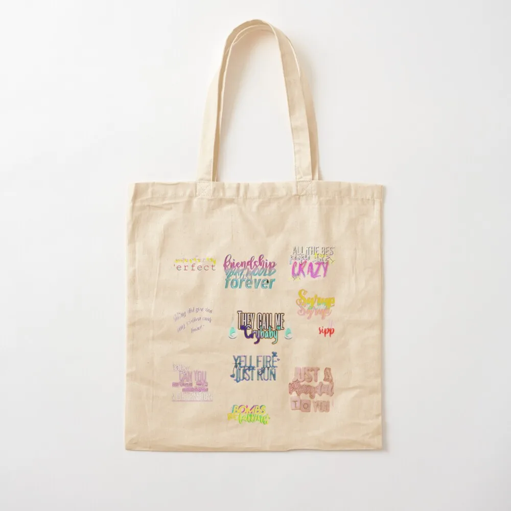 

Песня песен crybaby Tote Bag Эко-сумка Женская сумка для покупок Женская парусиновая сумка-шоппер