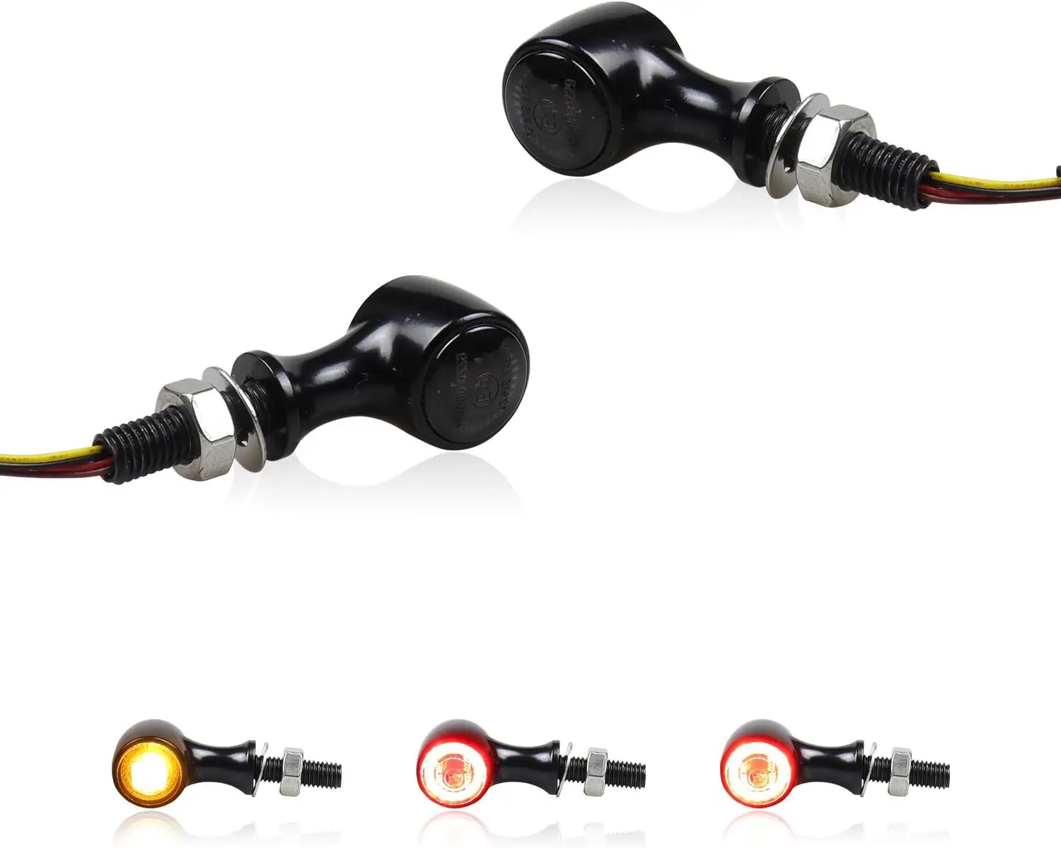 

Универсальные миниатюрные задние светодиодные указатели поворота 12В, светодиодные стоп-сигналы для мотоциклов, красные задние фонари