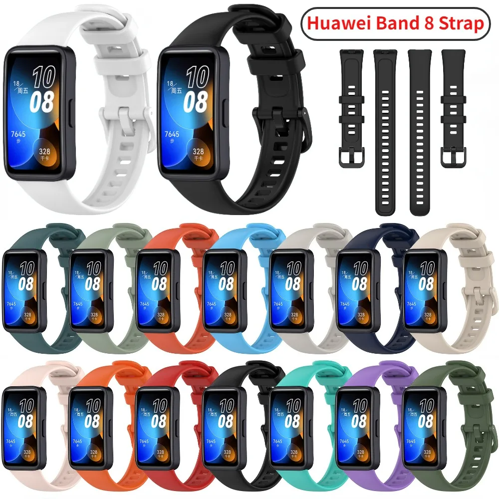 

Strap for Huawei Band 8 Strap Accessories wristband Smart Watch Silicone Replacement Bracelet Correa Watchband for Huawei Band 8