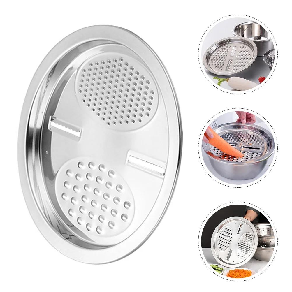 

2Pcs Stainless Steel Grater 24cm Dishwasher Safe Vegetable Slicer Cheese Shredder Potato Cutter Kitchen Multipurpose Tool
