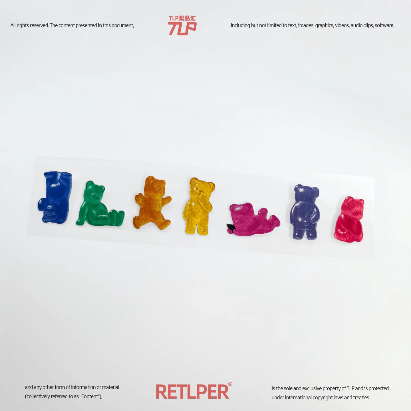 Retlper Little Bear Candy uitgeholde autosticker - Leuke, vrijgevochten stijl, waterdichte platte sticker voor auto's en motoren