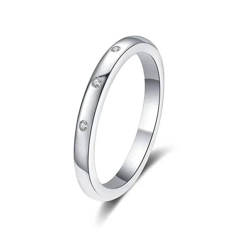 NeeTim Moissanit-Ring für Damen, S925-Massivsilber mit weißvergoldetem Diamant, Hochzeit, Brautband, Luxus-Schmuck, Geschenk