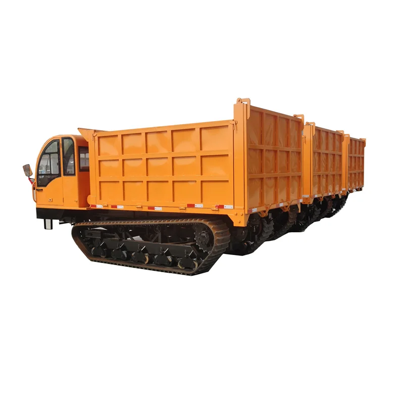 

2025Chinese Farm Vehicles 10 Ton Crawler Loader Dump Truck Rubber Dumper Sale