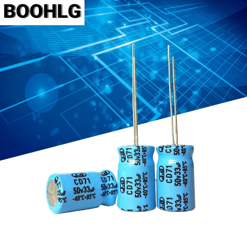 20PCS Audio amplifier high frequency audio frequency division NP bipolar electrolytic capacitor 50V 33UF 33UF 50V 10X16