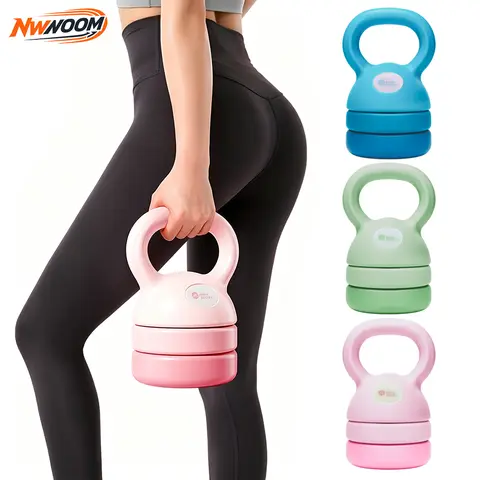 Adjustable Kettlebell Weight Set 3 in 1 5lbs 8lbs 9lbs 12lbs Home Gym Full Body Strength Training Workout Fitness Beginners