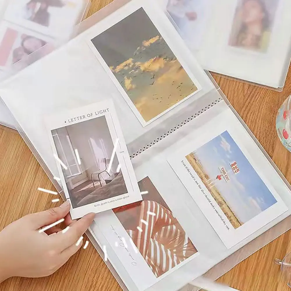 Sammeln Sie Buch Fotoalbum kreative 80/160 Slots transparente Bild karten halter PVC 3/4/5/6 Zoll Foto karten halter Idol Star