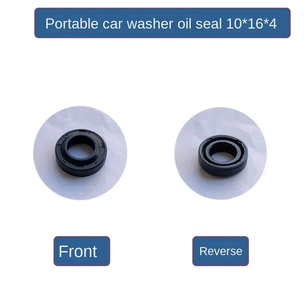 Aksesori kepala pompa mesin cuci mobil portabel, segel air segel minyak 10*16*4 panjang katup cek perbaikan