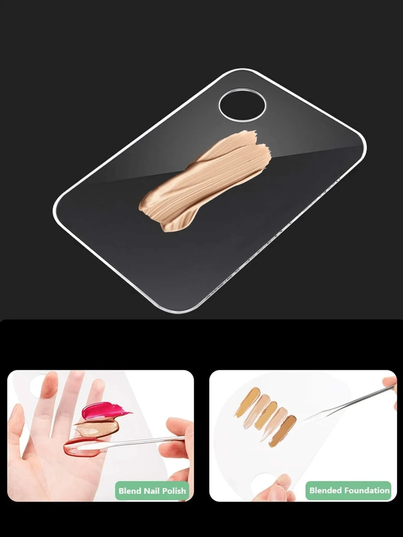 Acrylic Makeup Palette Spatula Liquid Foundation Eye Shadow Mixing Cream Pigments Nail Art Manual Cosmetic Beauty Tools