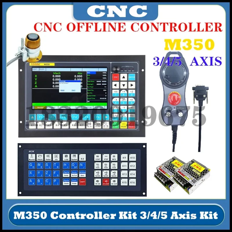 CNC Controller M350 V2 DDCS EXPERT 3axis4axis5axis 1Mkhz Support Closeloop Stepper Sevro/Double Yaxis ATC Replace Mach3 DDCSV3.1