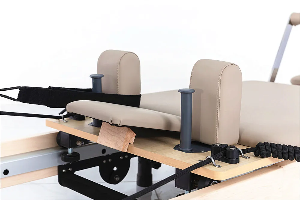 Home Use Folding Oak/Maple Wooden Portable Pilates Reformer Machine Wood Pilates-Reformer Pilates Maquina at Home