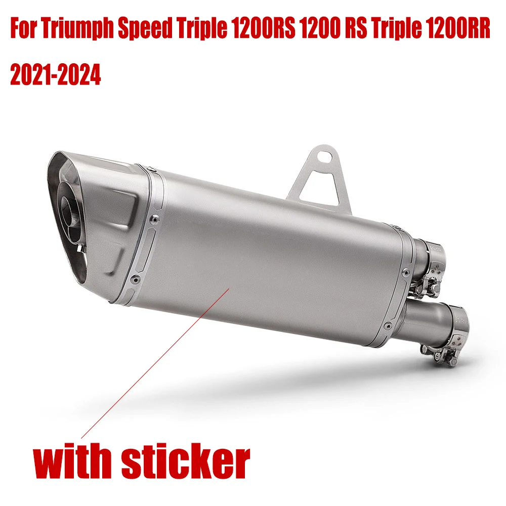 Para Triumph Speed Triple 1200RS 1200 RS Triple 1200RR 2021-2024 Escape Slip-on silenciador de Escape para motocicleta silenciador de Escape para Moto