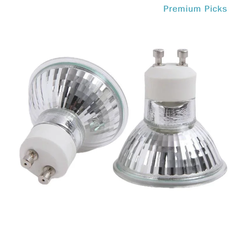 portableDimmable GU10 Halogen 50W Bulbs 120V 2800K Warm White GU10+C MR16 for Commercial Shop Display Lighting