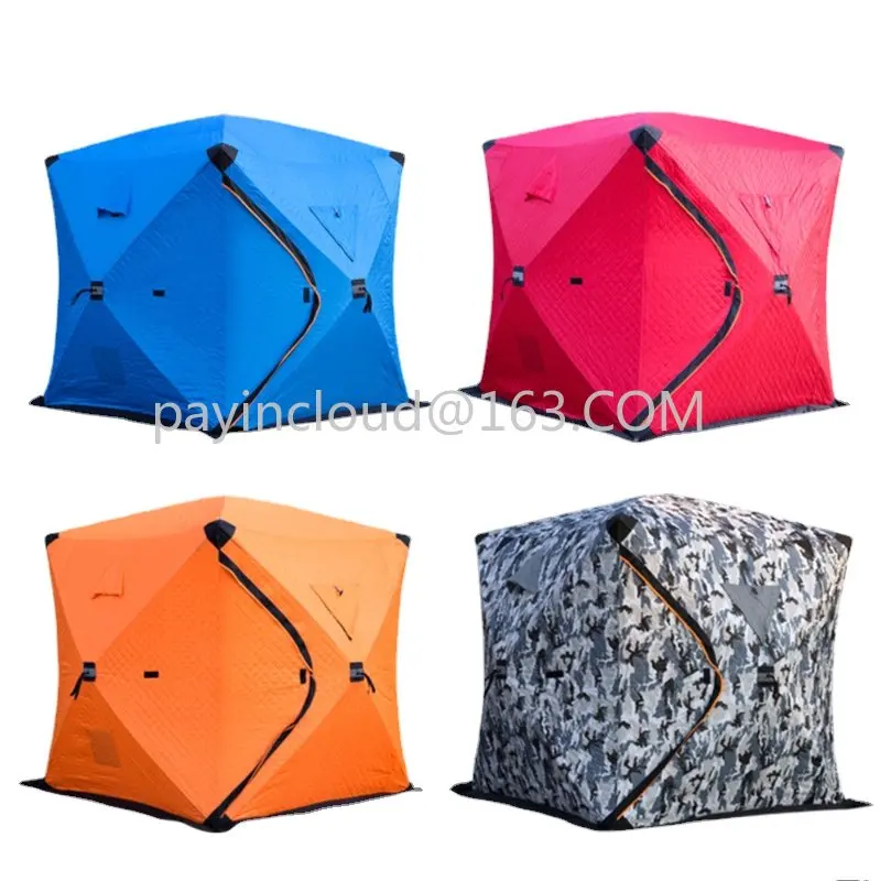 

Winter Fishing House Cotton Padded Winter Fishing Tent Ice Fishing House Warm-Keeping Cold-Proof Snow-Proof Cotton Padded Tent