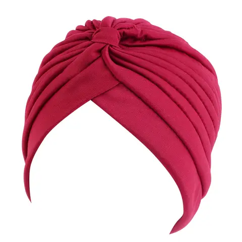 Kvinnors stretchiga turbanmössa muslimska hijabs hatt kvinnlig inner hijab solid arabisk indisk mössa wrap huvudduk hatt håravfall tillbehör 10 best sales turbanhalsduk - №9