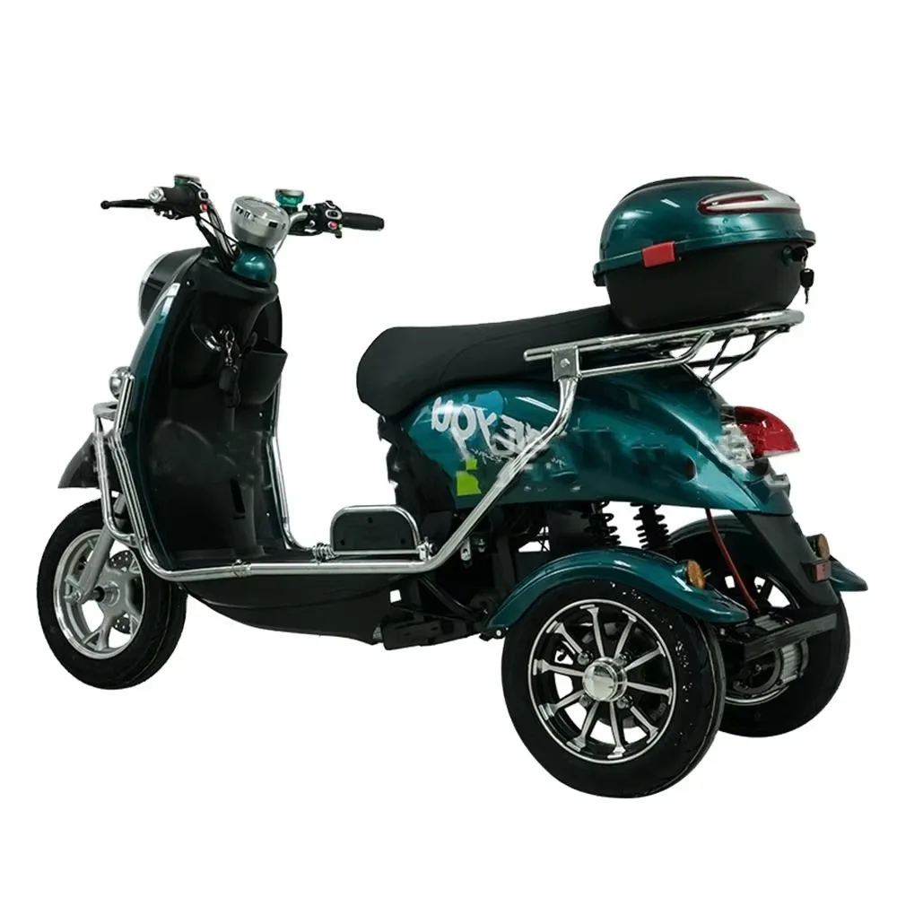 1500W 60v 72v20ah Powerful Fast Three-wheeled Adult Electric Tricycle