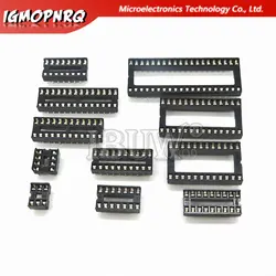 10PCS IC Sockets DIP6 DIP8 DIP14 DIP16 DIP18 DIP20 DIP28 DIP40 pins Connector DIP Socket 6 8 14 16 18 20 24 28 40 pin