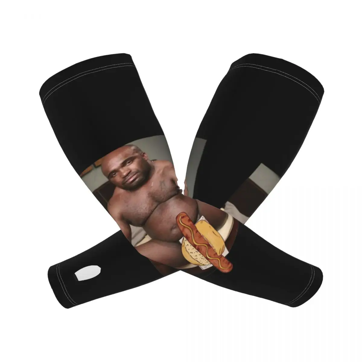 

Big Dick Black Guy Meme Barry Woodt Outdoor Arm Sleeves Sun UV Protection Cover Summer Ice Silk Cycling Tattoo Sleeves