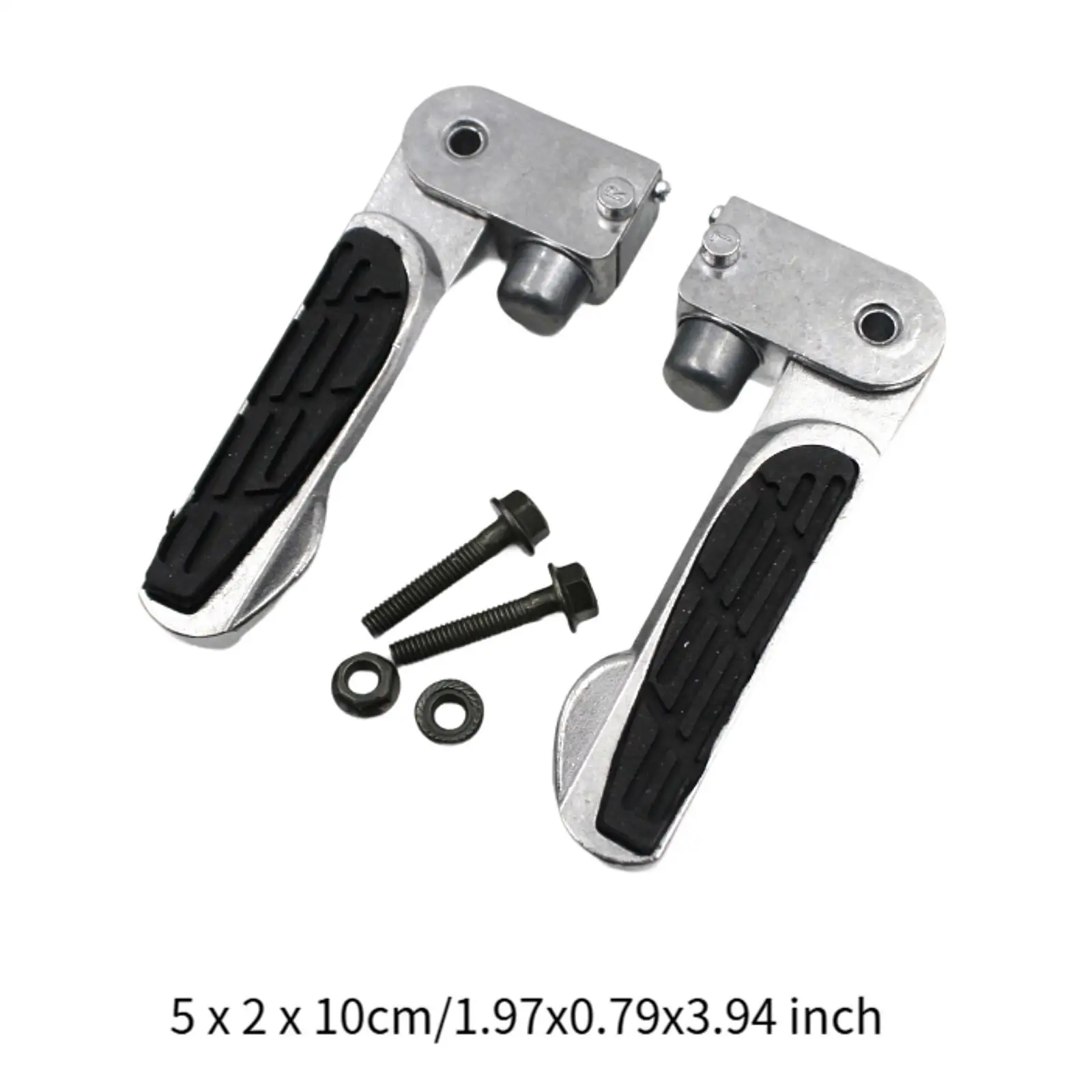 1 Pair Motorcycle Foot Pegs Anti Slip Replacement Rest Pedal for Zoomer