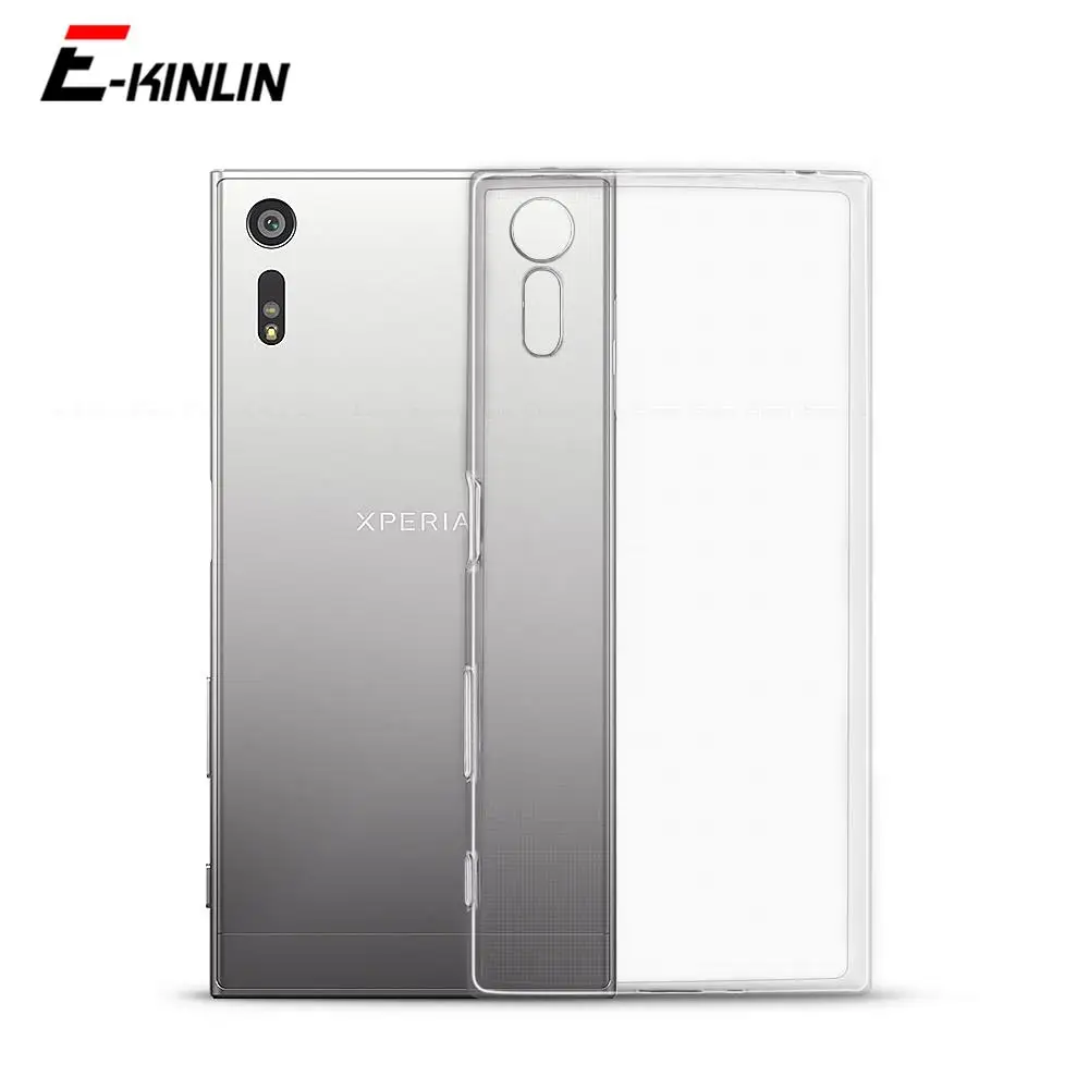 Clear Ultra Slim Soft Silicone Back Cover For Xperia XZ3 XZ2 XZ1 XZ Premium X Compact Performance XA1 Plus L2 TPU Phone Case