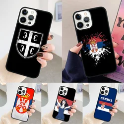 Flag of Serbia Serbian Phone Case For iPhone 17 Air 14 15 16 13 12 Max Cover For Apple 11 Pro Max Plus Coque