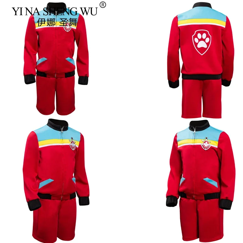 Barking Patrol Ryder Cosplay Costumes Kids Boy Girl Birthday Captain Costume Cartoon Patrol Dog Ryder Party Role Halloween Gifts