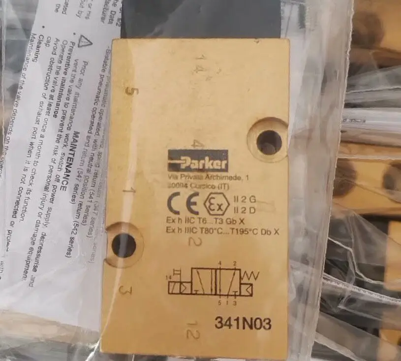 Parker Pneumatic Valve Model 341N03, This Is Parker Pneumatic Component, Brand New And Original Genuine.