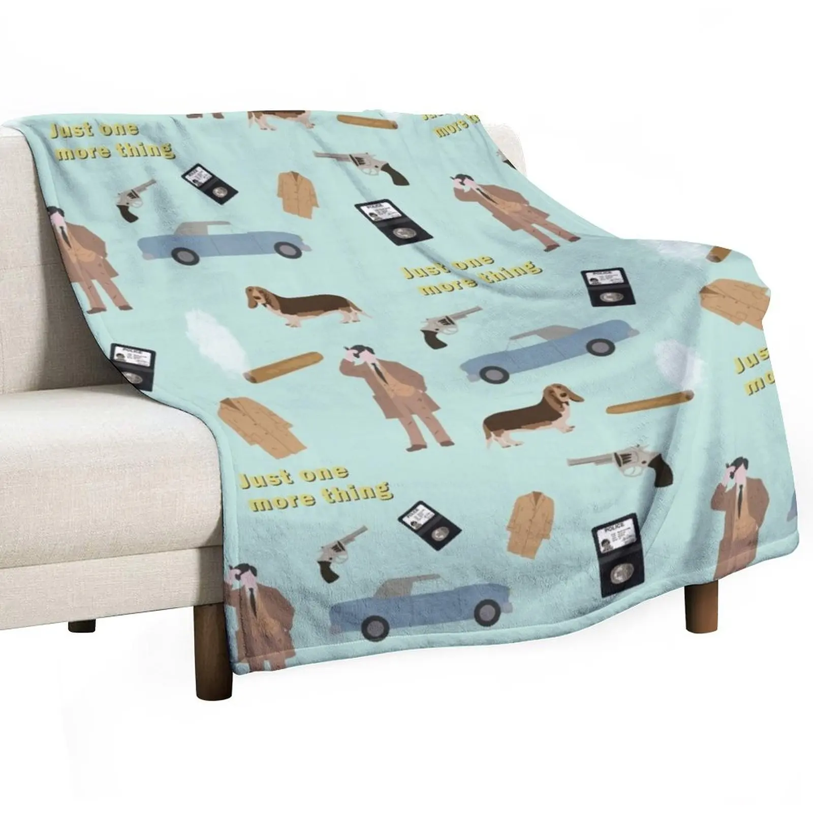 

Columbo inspired collage Throw Blanket All Season Lightweight Soft Blanket for Bed