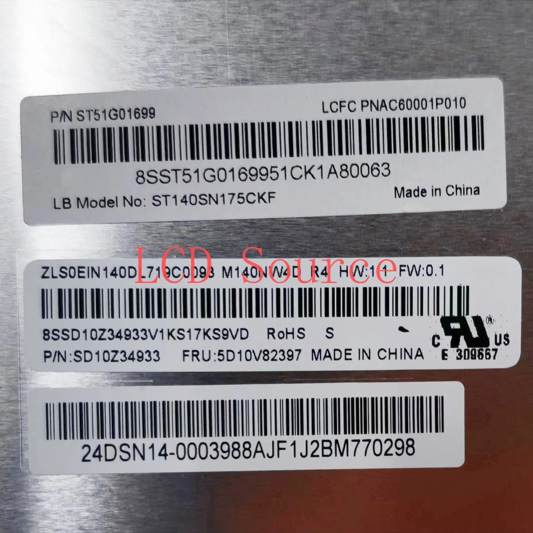 Imagem -02 - Polegada Tela Lcd Led Display Portátil Matriz Substituição M140nw4d r4 14.0