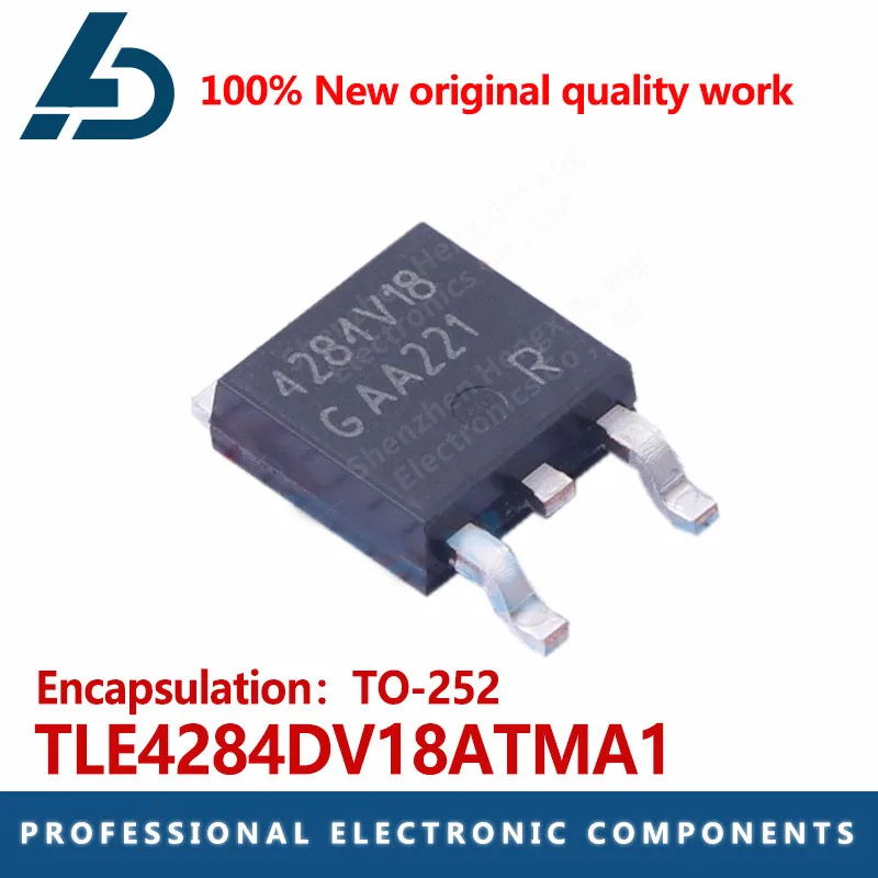 

10PCS TLE4284DV18ATMA1 Silk screen 4284V18 Regulated linear driver input 40V Output 1.8V 1A package TO-252