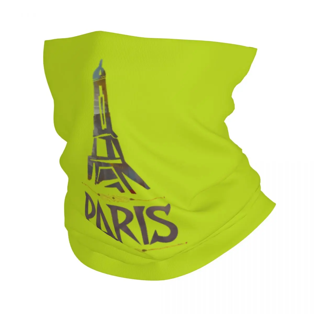 Paris France Eiffel Tower Tour Of France Bandana Neck Gaiter Printed Motor Motocross Face Scarf Running Unisex Adult All Season