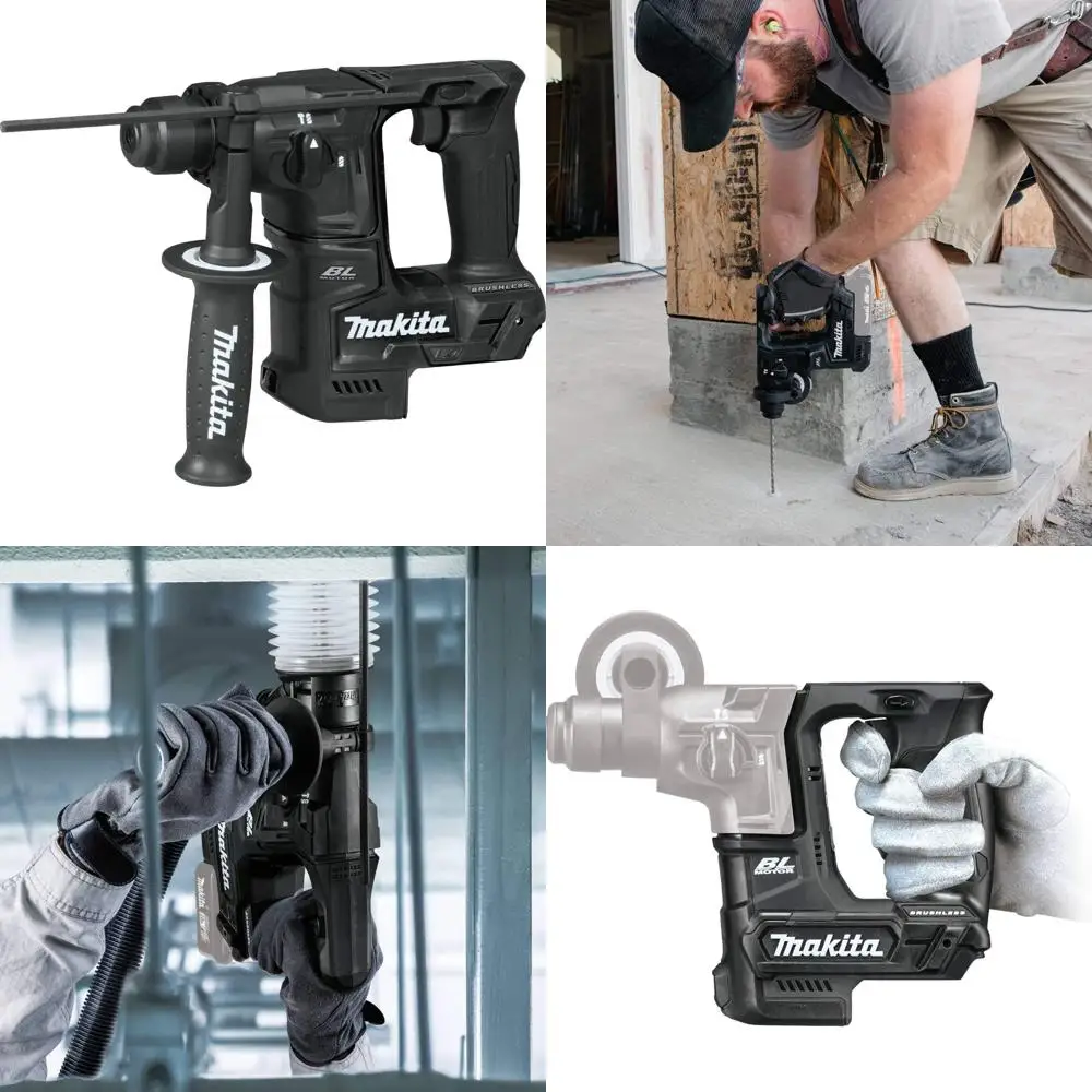 18V Cordless Lithium-Ion Brushless Sub-Compact Rotary Hammer Tool, 11/16 Inch - Reconditioned for Professional Use